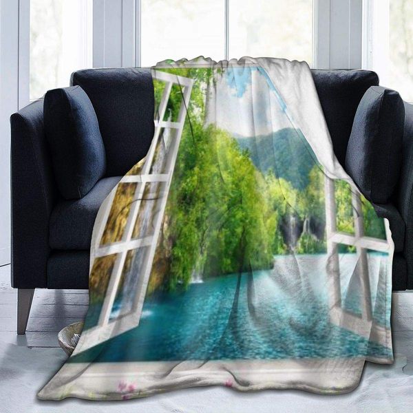 Throw Blanket for Kids Teens Adults Lightweight Soft Warm Mountain Lake View Spring Natural Microfiber All Season Living
Throw Blanket for Kids Teens Adults Lightweight Soft Warm Mountain Lake View Spring Natural Microfiber All Season Living