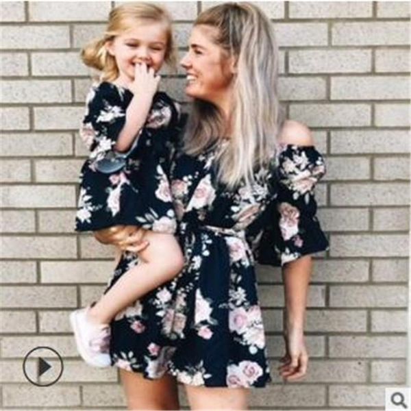 family matching outfits 2021 summer mother child dress off shoulder floral chiffon loose dresses clothes, Blue
family matching outfits 2021 summer mother child dress off shoulder floral chiffon loose dresses clothes, Blue