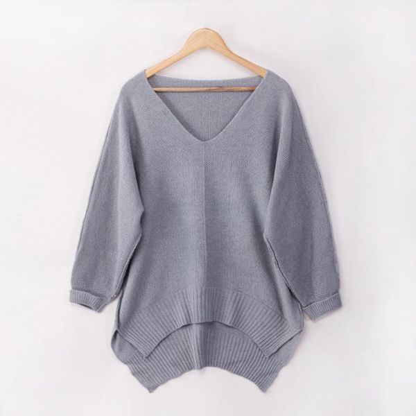 women's sweaters warm casual long sleeve loose knitted autumn winter solid v neck side split women sweater pullover causal jumper over, White;black
women's sweaters warm casual long sleeve loose knitted autumn winter solid v neck side split women sweater pullover causal jumper over, White;black