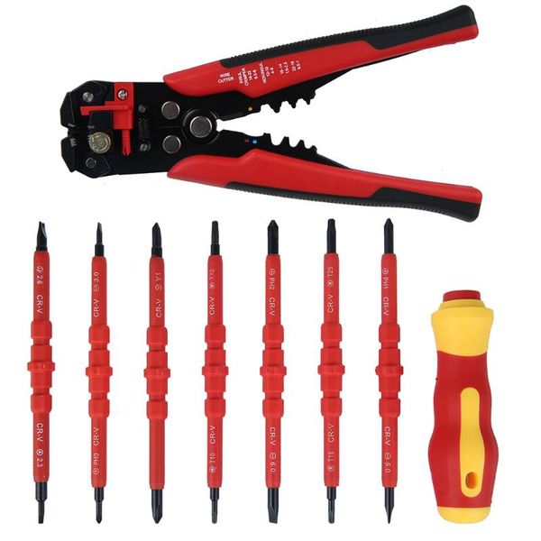 professional hand tool sets multifunctional automatic wire stripper advanced insulated screwdriver set electrician pen kit tubular crimping
professional hand tool sets multifunctional automatic wire stripper advanced insulated screwdriver set electrician pen kit tubular crimping