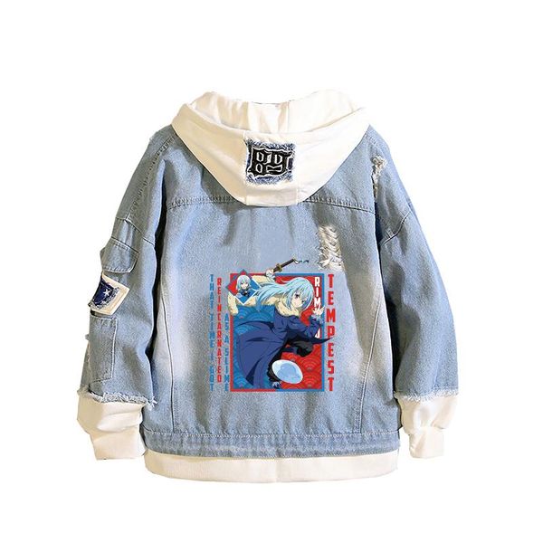 women's jackets that time i got reincarnated as a slime cartoon demin anime jeans sweatshirt harajuku streetwear couple hoodies, Black;brown
women's jackets that time i got reincarnated as a slime cartoon demin anime jeans sweatshirt harajuku streetwear couple hoodies, Black;brown