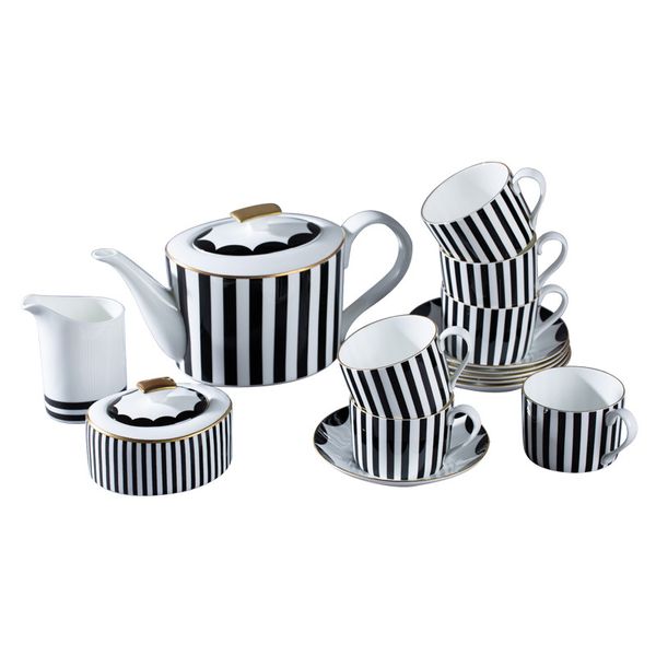 european style strips bone china coffeware sets white and black goose egg pot coffee cup set
european style strips bone china coffeware sets white and black goose egg pot coffee cup set