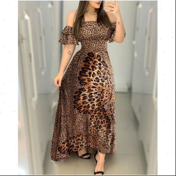 women dresses fashion dress off shoulder short sleeve strapless leopard and butterfly printed casual maxi, Black;gray
women dresses fashion dress off shoulder short sleeve strapless leopard and butterfly printed casual maxi, Black;gray