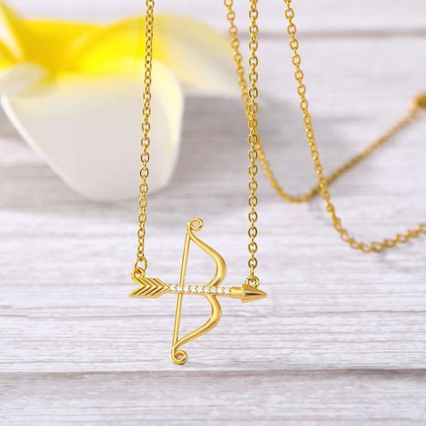 retro zircon bow arrow necklace cupid pendant charm fashion glamour simple style women's jewelry wholesale chain 2021 necklaces, Silver
retro zircon bow arrow necklace cupid pendant charm fashion glamour simple style women's jewelry wholesale chain 2021 necklaces, Silver