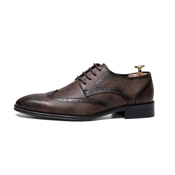 464748 size leather cross-border large size mens leather shoes british brogue mens casual leather shoes lace-up, Black
464748 size leather cross-border large size mens leather shoes british brogue mens casual leather shoes lace-up, Black