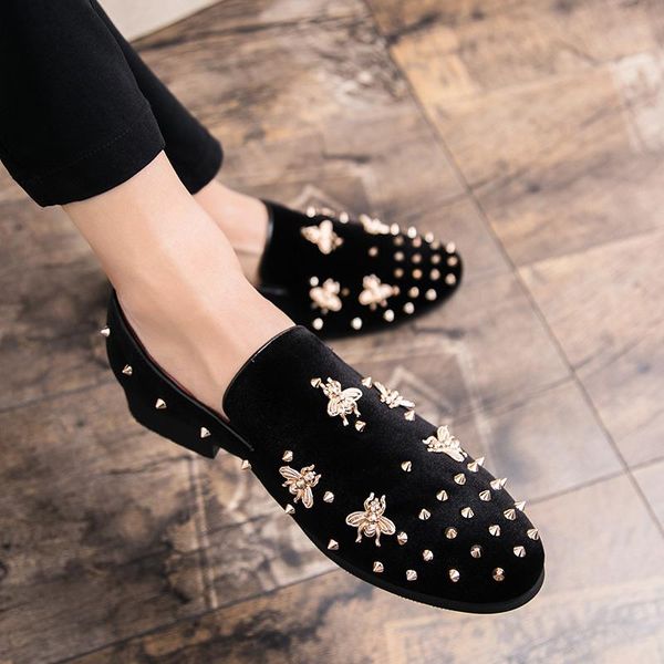 dress shoes luxury men's loafers frosted rivet leather large casual sapatos masculinos men boat size 47, Black
dress shoes luxury men's loafers frosted rivet leather large casual sapatos masculinos men boat size 47, Black