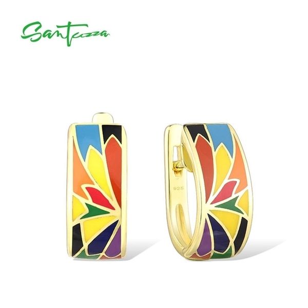 santuzza silver earrings for women pure 925 sterling silver colorful sparkling stones enamel earrings elegant fine jewelry-a, Golden;silver
santuzza silver earrings for women pure 925 sterling silver colorful sparkling stones enamel earrings elegant fine jewelry-a, Golden;silver