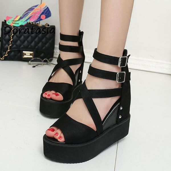 women black zipper buckle peep toe platform shoes wedges casual leisure sandals
women black zipper buckle peep toe platform shoes wedges casual leisure sandals