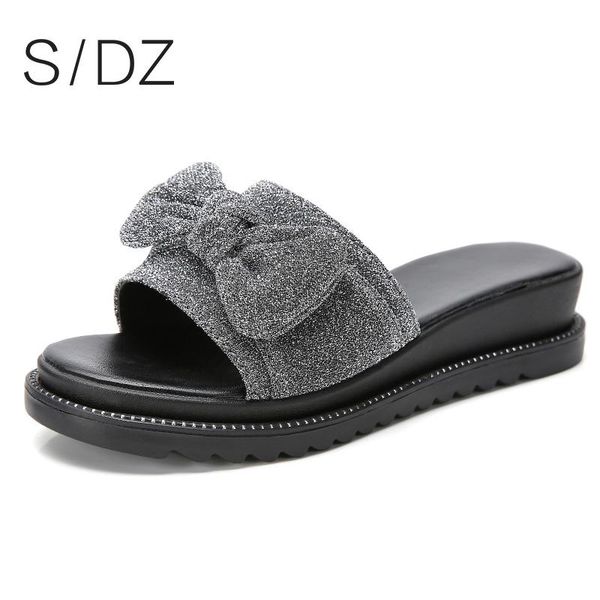 slippers women bow summer sandals slipper indoor outdoor flip-flops beach shoes fashion female casual flower slides chaussure femme, Black
slippers women bow summer sandals slipper indoor outdoor flip-flops beach shoes fashion female casual flower slides chaussure femme, Black