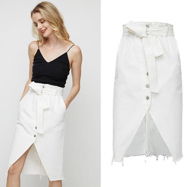 women denim jeans skirt asymmetrical elegant belts single lace breasted wrap midi skirts slit high waist summer plus white size, Black
women denim jeans skirt asymmetrical elegant belts single lace breasted wrap midi skirts slit high waist summer plus white size, Black