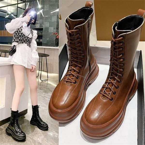boots thick soled motorcycle women's 2021 autumn shoes korean fashion middle tube handsome, Black
boots thick soled motorcycle women's 2021 autumn shoes korean fashion middle tube handsome, Black