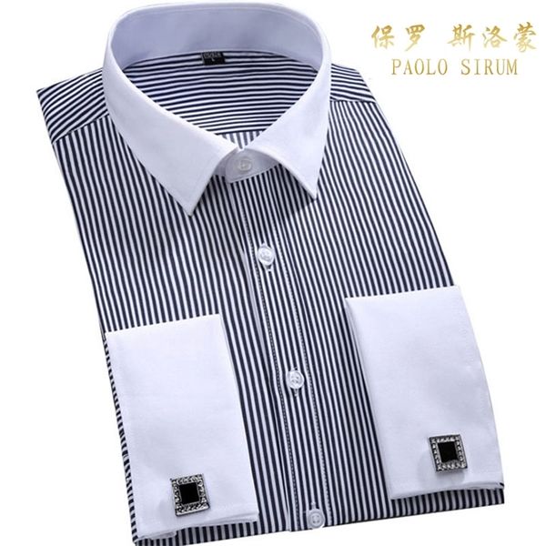 mens dress shirts loose french cuff regular fit luxury striped business long sleeve cufflinks social pluse size 6xl, White;black
mens dress shirts loose french cuff regular fit luxury striped business long sleeve cufflinks social pluse size 6xl, White;black