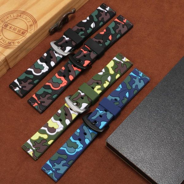 watch bands waterproof silicone watchband 18mm 20mm 22mm 24mm camouflage color strap with pin buckle for men and women sport chain, Black;brown
watch bands waterproof silicone watchband 18mm 20mm 22mm 24mm camouflage color strap with pin buckle for men and women sport chain, Black;brown