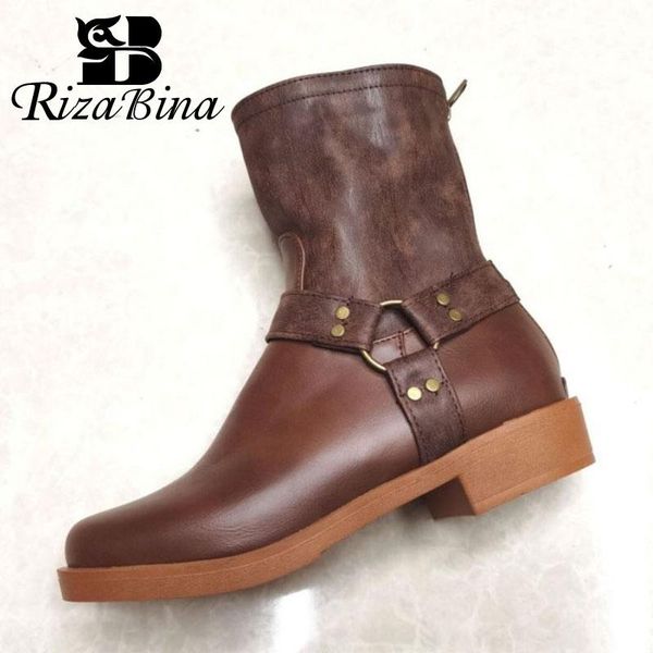 boots rizabina plus size 34-43 women ankle flats round toe back zipper shoes metal buckle winter warm party footwear, Black
boots rizabina plus size 34-43 women ankle flats round toe back zipper shoes metal buckle winter warm party footwear, Black