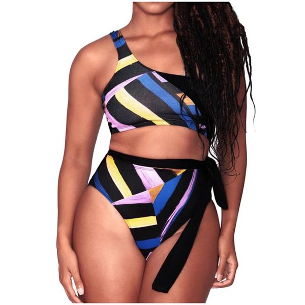 swim wear women's swimwear print two shoulder split bikini swimsuit beach underwear set biquine feminino, White;black
swim wear women's swimwear print two shoulder split bikini swimsuit beach underwear set biquine feminino, White;black