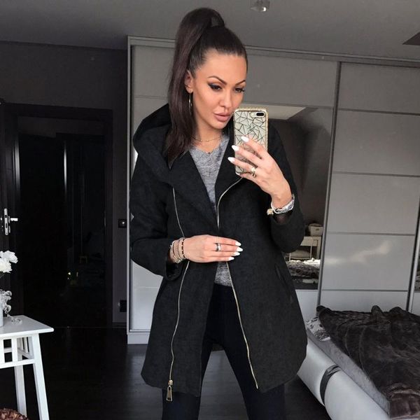 women's jackets winter hoodie casual fashion simple style long-sleeved diagonal zipper design solid color warm thick top, Black;brown
women's jackets winter hoodie casual fashion simple style long-sleeved diagonal zipper design solid color warm thick top, Black;brown