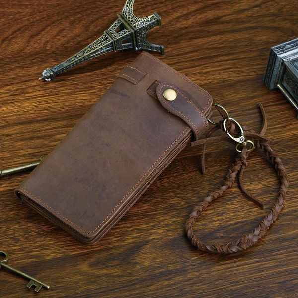 men's long retro first layer leather wallet multi-card slot 2021 wallets, Red;black
men's long retro first layer leather wallet multi-card slot 2021 wallets, Red;black