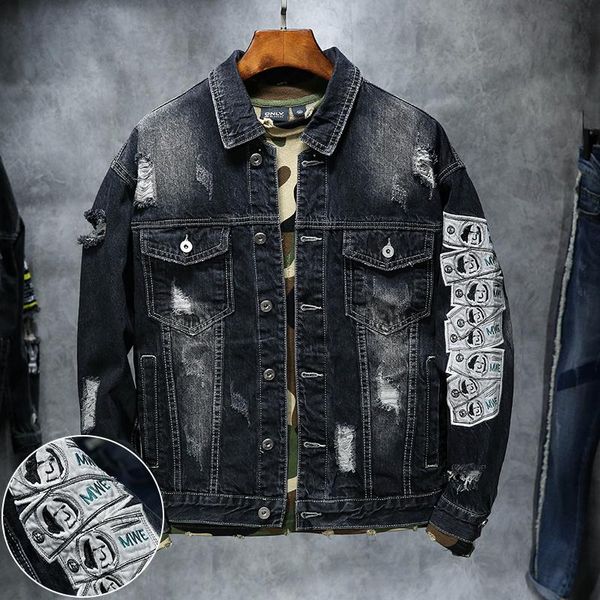 men's jackets denim jacket men spring vintage hole embroidered fashion cowboy coat hip-hop tide brand streetwear, Black;brown
men's jackets denim jacket men spring vintage hole embroidered fashion cowboy coat hip-hop tide brand streetwear, Black;brown