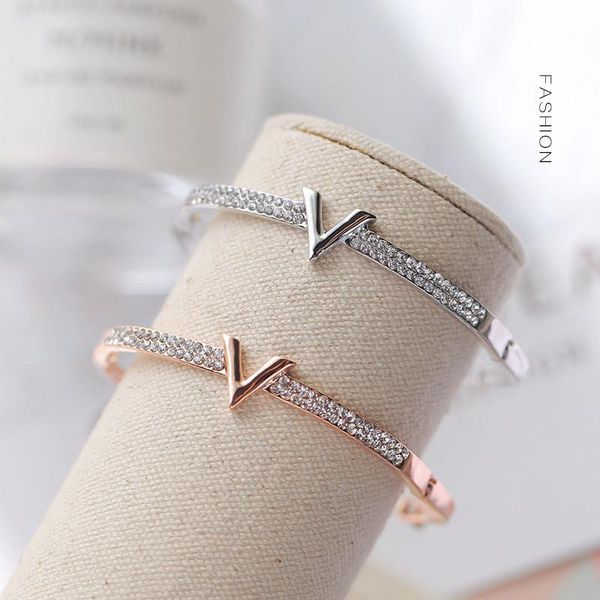 bangle luxury letter crystal bracelet bangles women fashion v rhinestone arm cuff bracelets gold silver color geometric zircon, Black
bangle luxury letter crystal bracelet bangles women fashion v rhinestone arm cuff bracelets gold silver color geometric zircon, Black