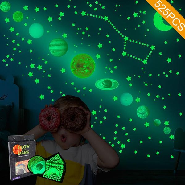 wall stickers luminous stars glow in the dark decor nine planets solar system sticker kids room home
wall stickers luminous stars glow in the dark decor nine planets solar system sticker kids room home