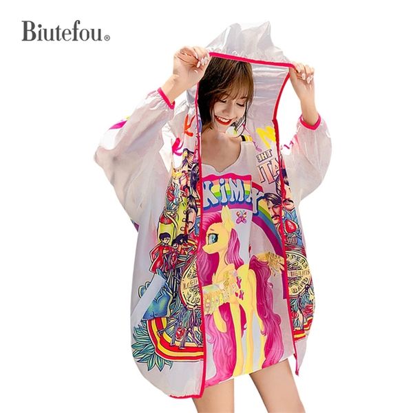 summer women long cartoon print chic sunscreen clothes loose hooded coats 210914, Tan;black
summer women long cartoon print chic sunscreen clothes loose hooded coats 210914, Tan;black