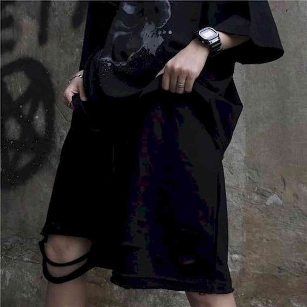 biker fashion goth south korea womens short knife cut hole beggar pants high street bf loose casual wide leg men, White;black
biker fashion goth south korea womens short knife cut hole beggar pants high street bf loose casual wide leg men, White;black