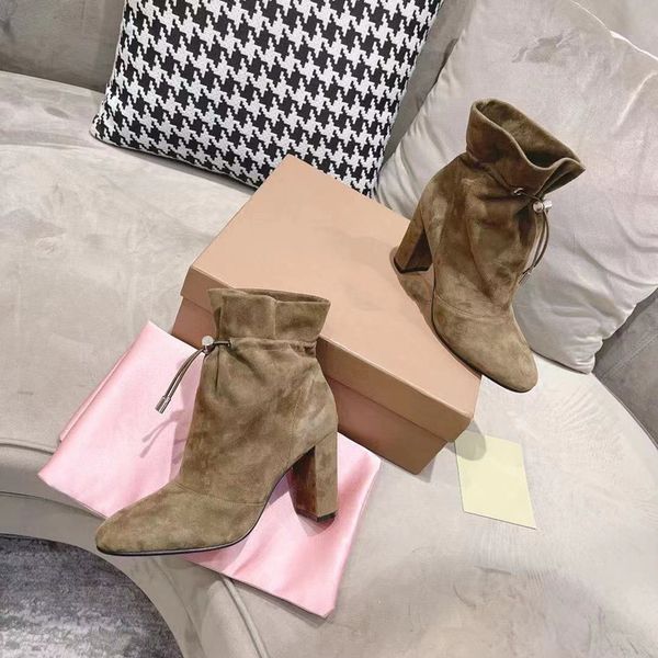 suede boots for women high lace strap designer shoes luxury brand chic sqaure heel shoes for women chic new, Black
suede boots for women high lace strap designer shoes luxury brand chic sqaure heel shoes for women chic new, Black