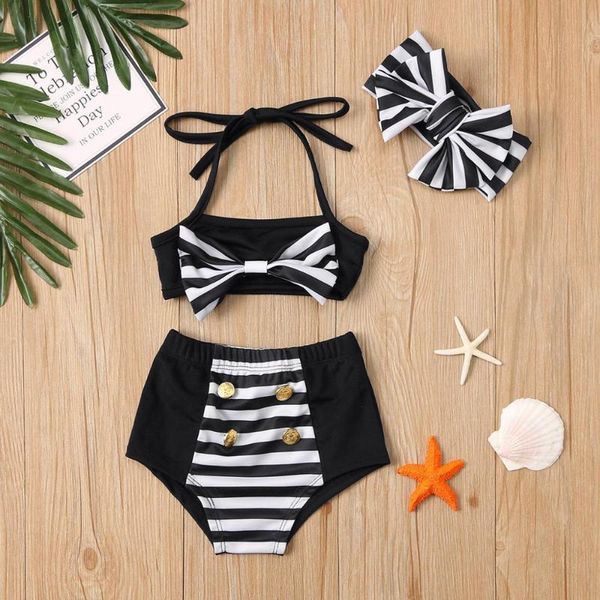 halter bow stripe swimsuit set fashion girl sleeveless two piece beach bikini baby bathing suit children #20 one-pieces, Black
halter bow stripe swimsuit set fashion girl sleeveless two piece beach bikini baby bathing suit children #20 one-pieces, Black