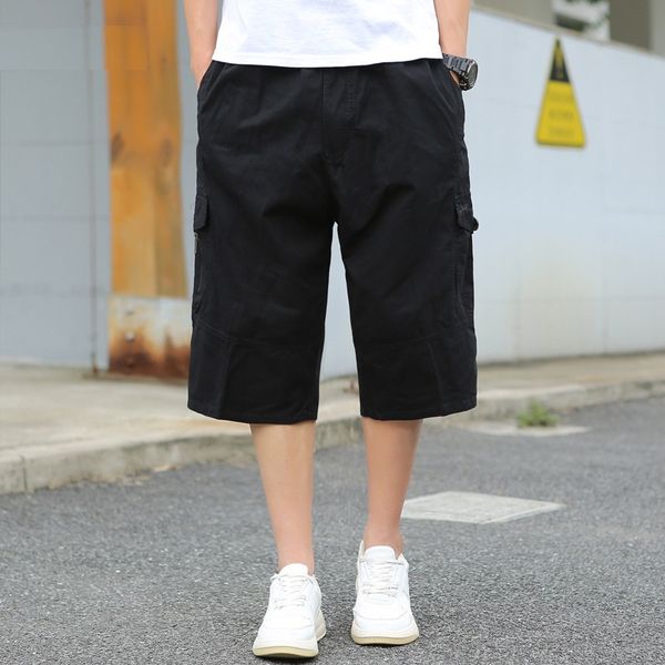 summer overalls shorts men's all-match loose casual plus fat plus size fat men wearing middle pants fat guy over the knee cropped trous, Black
summer overalls shorts men's all-match loose casual plus fat plus size fat men wearing middle pants fat guy over the knee cropped trous, Black