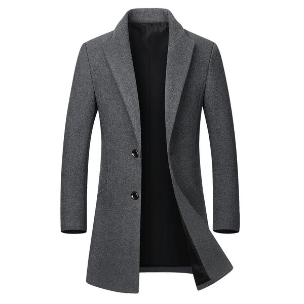 winter wool jacket mens high-quality wool coat casual slim collar wool coat mens long cotton collar trench coat, Black
winter wool jacket mens high-quality wool coat casual slim collar wool coat mens long cotton collar trench coat, Black