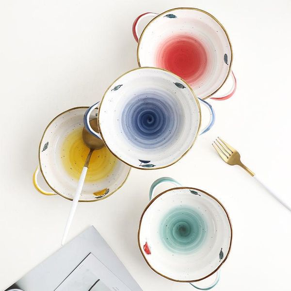 dishes & plates binaural bowl ceramic cute dessert creative home salad noodle baking fruit plate
dishes & plates binaural bowl ceramic cute dessert creative home salad noodle baking fruit plate