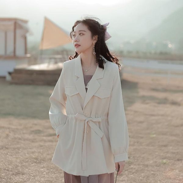 women's trench coats short suit windbreaker all-match waistband small jacket, Tan;black
women's trench coats short suit windbreaker all-match waistband small jacket, Tan;black