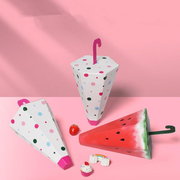 gift wrap 10/20/50pcs small packaging box creative cartoon umbrella shape cookies dragee candy wedding favor dot watermelon
gift wrap 10/20/50pcs small packaging box creative cartoon umbrella shape cookies dragee candy wedding favor dot watermelon