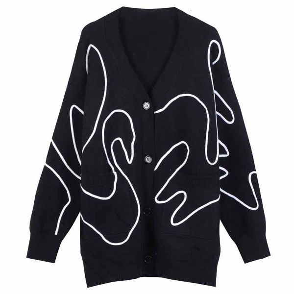 knits oversized sweater coat autumn winter thick cardigans women long sleeve v-neck knitted cardigan, White
knits oversized sweater coat autumn winter thick cardigans women long sleeve v-neck knitted cardigan, White