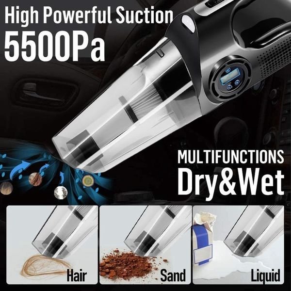 car vacuum 4 in 1 portable with digital air compressor pump for led light wet/dry cleaner
car vacuum 4 in 1 portable with digital air compressor pump for led light wet/dry cleaner