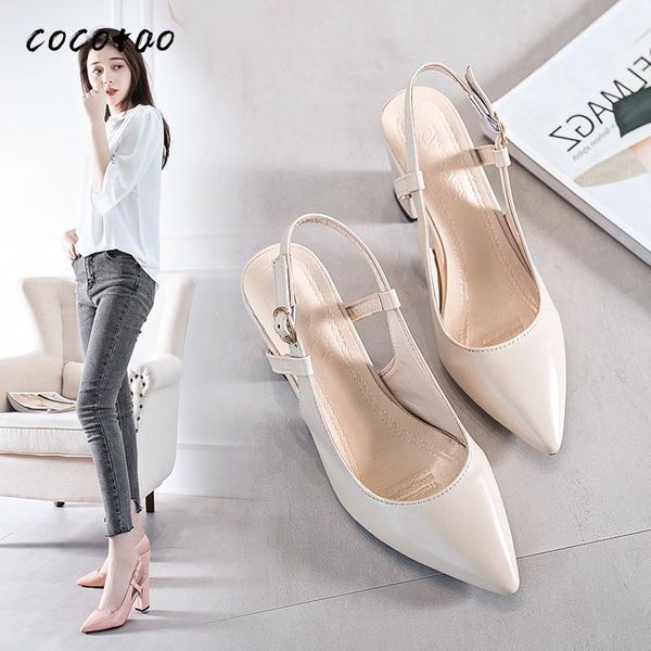 dress shoes baotou single women's thick with 2021 summer korean version of the wild word buckle fashion shoe, Black
dress shoes baotou single women's thick with 2021 summer korean version of the wild word buckle fashion shoe, Black