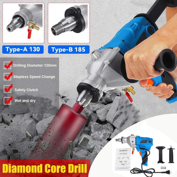 professiona electric drills drillpro 220v 4300w 120mm diamond core drill dry wet handheld concrete drilling machine water with handle
professiona electric drills drillpro 220v 4300w 120mm diamond core drill dry wet handheld concrete drilling machine water with handle