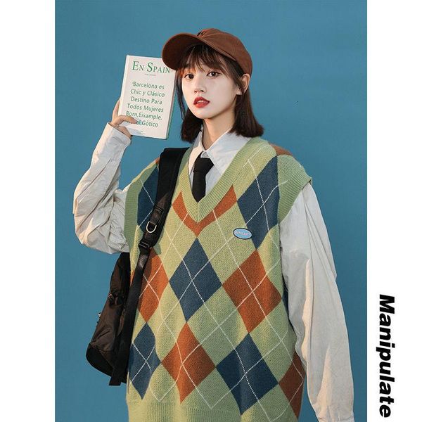 men's vests contrasting sleeveless knitted vest autumn winter college v-neck pullover loose four seasons trendy fashion clothing coat, Black;white
men's vests contrasting sleeveless knitted vest autumn winter college v-neck pullover loose four seasons trendy fashion clothing coat, Black;white