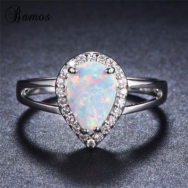 wedding rings bamos luxury female water drop finger white big opal ring for women silver color gifts, Slivery;golden
wedding rings bamos luxury female water drop finger white big opal ring for women silver color gifts, Slivery;golden