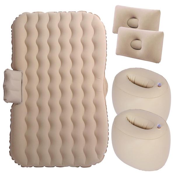 outdoor pads car flocking inflatable bed mattress head guard wavy travel lathe