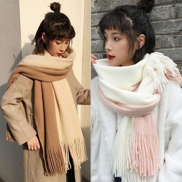 scarves women's scarf winter korean style all-matching warm male student thickened knitting wool lengthened decorative, Blue;gray
scarves women's scarf winter korean style all-matching warm male student thickened knitting wool lengthened decorative, Blue;gray