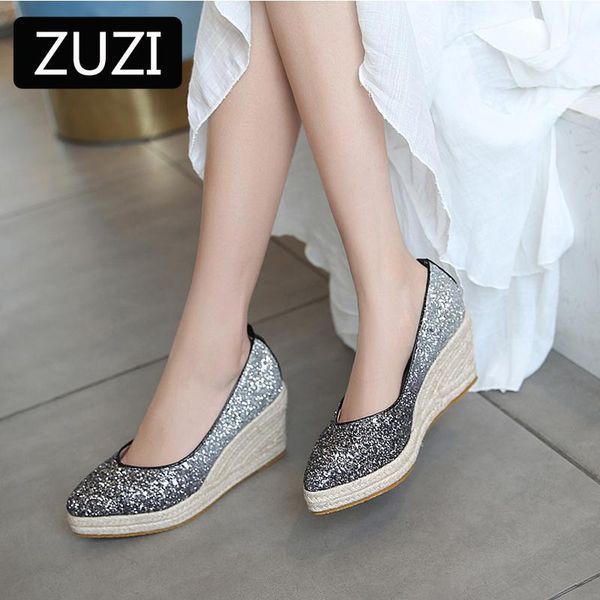 high heel wedges women shoes slope shallow mouth banquet 2021 sequined platform elegant heels female wedge dress, Black
high heel wedges women shoes slope shallow mouth banquet 2021 sequined platform elegant heels female wedge dress, Black
