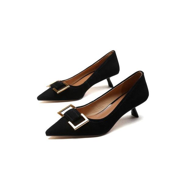 dress shoes salu 2021 fashion women high heels pumps female concise designer suede leather wedding woman, Black
dress shoes salu 2021 fashion women high heels pumps female concise designer suede leather wedding woman, Black
