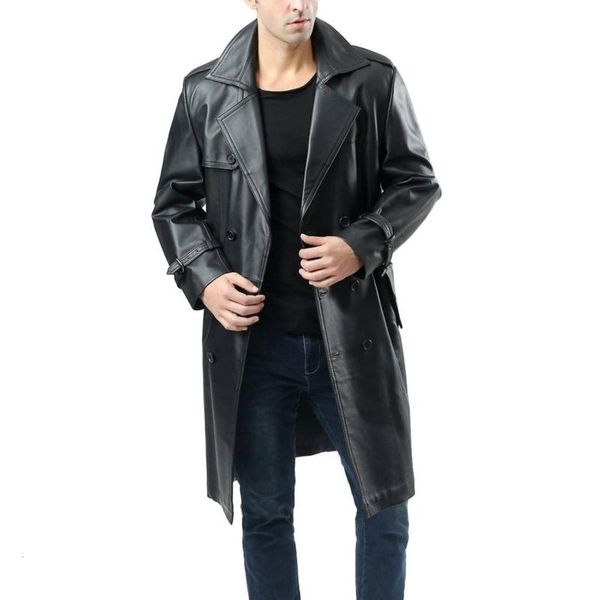 men's fur & faux autumn winter pu leather jacket mens belt windbreaker casual lapel windproof male clothes classic knee-length mid-leng, Black
men's fur & faux autumn winter pu leather jacket mens belt windbreaker casual lapel windproof male clothes classic knee-length mid-leng, Black