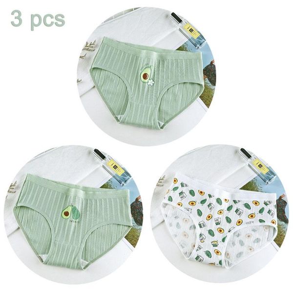 women's panties 3pcs/pack women underwear cotton cute breathable avocado pattern underpants briefs japanese style green girls lingerie, Black;pink
women's panties 3pcs/pack women underwear cotton cute breathable avocado pattern underpants briefs japanese style green girls lingerie, Black;pink