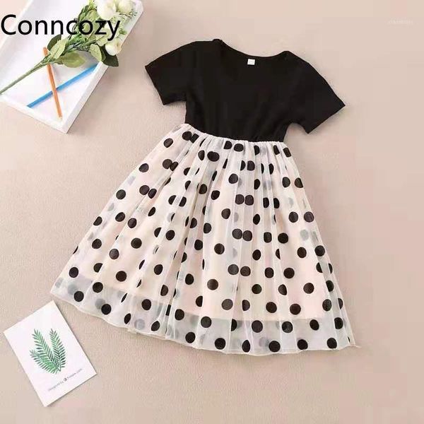 girl's dresses girls' 2021 summer children's korean fashion polka dot princess dress big mesh clothes, Red;yellow 
girl's dresses girls' 2021 summer children's korean fashion polka dot princess dress big mesh clothes, Red;yellow
