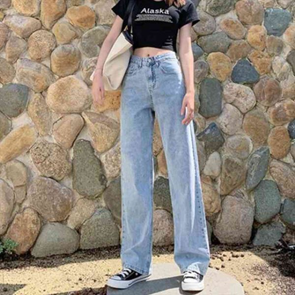 streetwear vintage high waist clothes women jean wide leg denim clothing summer fashion harajuku loose pants, Blue
streetwear vintage high waist clothes women jean wide leg denim clothing summer fashion harajuku loose pants, Blue