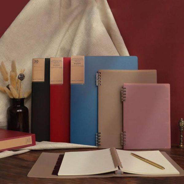 frosted notebook binder b5 paper core loose leaf papers student supplies writing notepads, Purple;pink
frosted notebook binder b5 paper core loose leaf papers student supplies writing notepads, Purple;pink