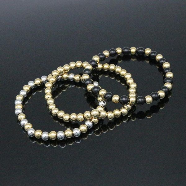gold color beads bracelet for women trendy statement round beaded handmade fashion jewelry charm bracelets, Golden;silver 
gold color beads bracelet for women trendy statement round beaded handmade fashion jewelry charm bracelets, Golden;silver