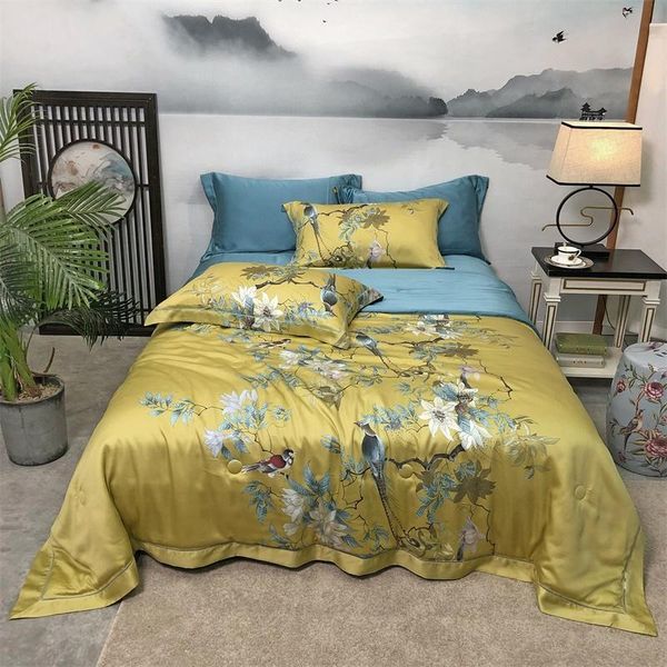 comforters & sets summer quilt cool four-piece set can be washed directly to wash the flower and bird printing
comforters & sets summer quilt cool four-piece set can be washed directly to wash the flower and bird printing
